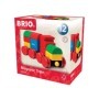 Tren magnetic Brio cu roti rosii